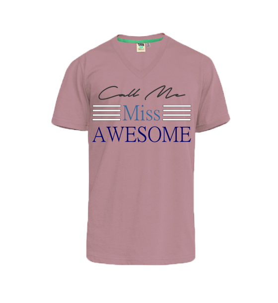 CALL ME MISS AWESOME PURPLE TSHIRT
