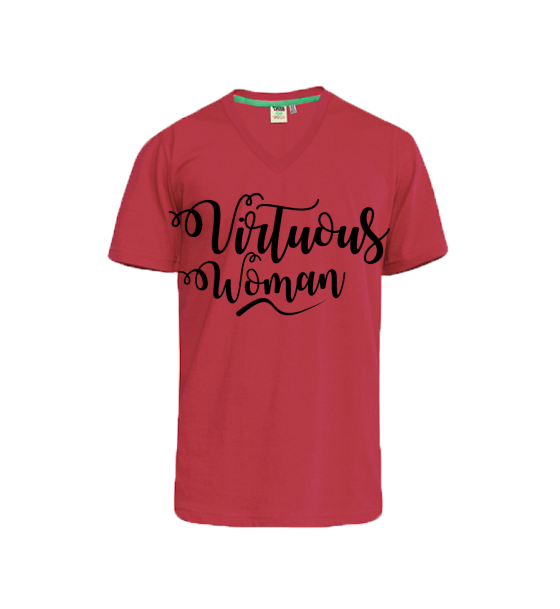 VIRTUOUS WOMAN RED TSHIRT