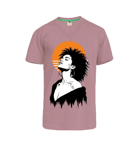 BEAUTIFUL LADY PEACH TSHIRT